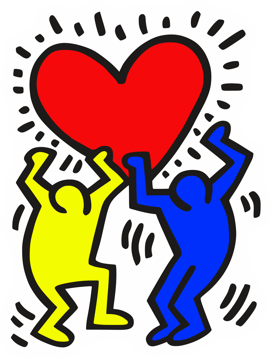 Adesivi Murali: Amici Keith Haring