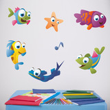 Adesivi per Bambini: Kit acquario con pesci colorati 5