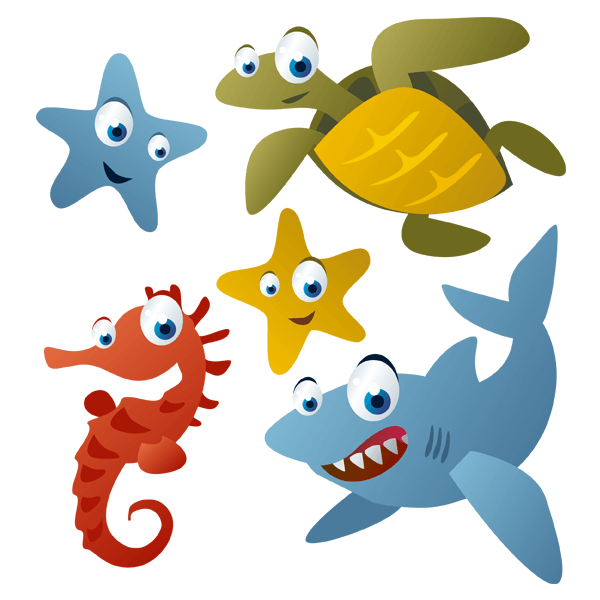 Adesivi per Bambini: Kit Acquario di acqua salata