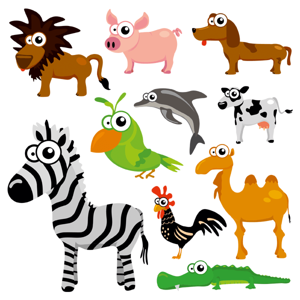 Adesivi per Bambini: Kit animali vari