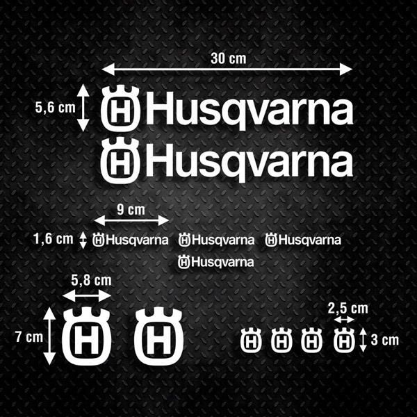 Adesivi per Auto e Moto: Kit Husqvarna