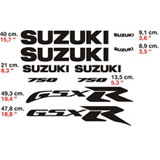Adesivi per Auto e Moto: Suzuki GSX R 750 2