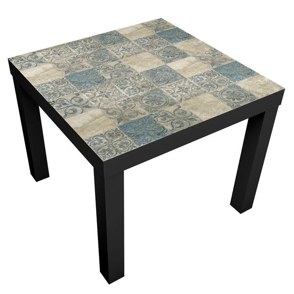 Adesivi Murali: Adesivo Ikea Lack Table Piastrelle di Pietra e Tur