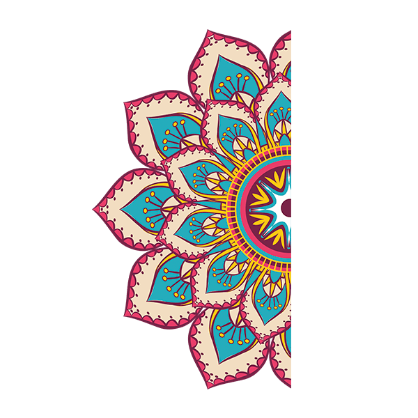 Adesivi Murali: Mezzo Mandala Rilassante