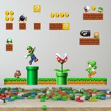 Adesivi per Bambini: Set 38X Mario Bros Regno dei Funghi 4