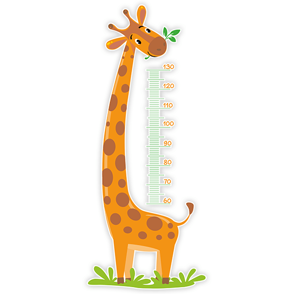 Adesivi per Bambini: Metro da Parete Giraffa che mangia