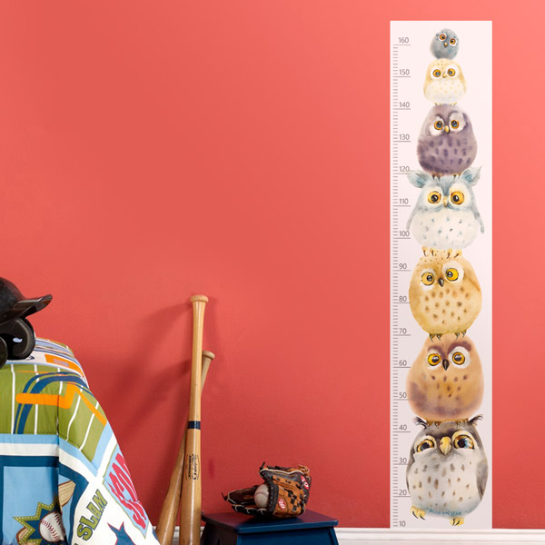 Adesivi per Bambini: Misuratore di gufi colorati