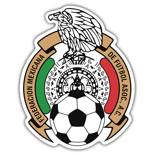 Adesivi per Auto e Moto: Messico - Calcio Shield