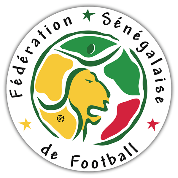 Adesivi per Auto e Moto: Senegal - Calcio Shield