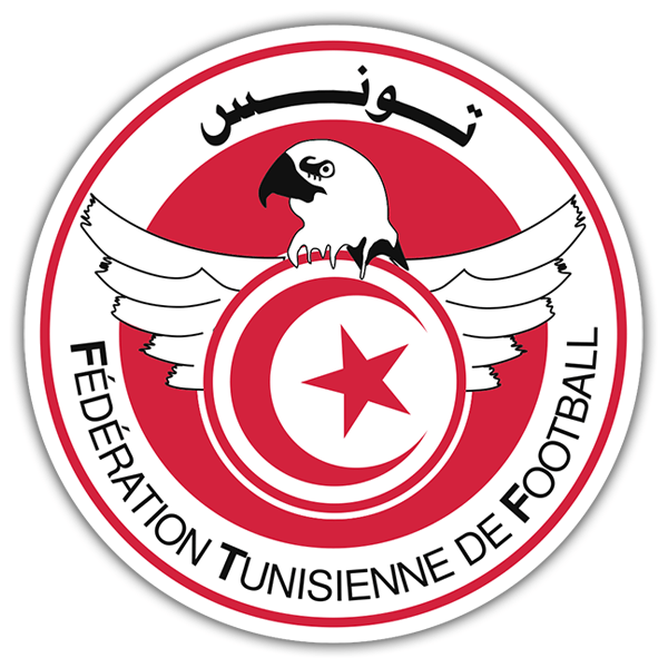 Adesivi per Auto e Moto: Tunisia - Calcio Shield