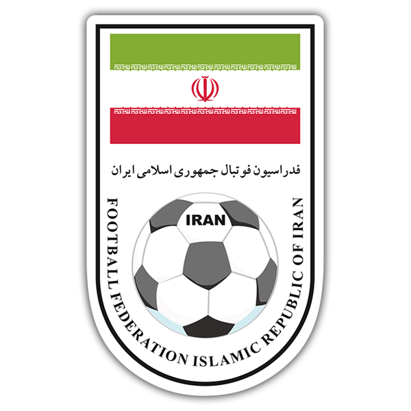 Adesivi per Auto e Moto: Iran - Calcio Shield