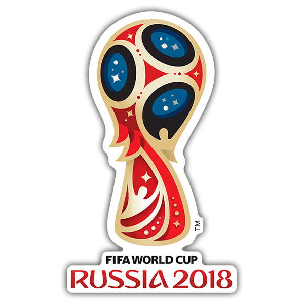 Adesivi per Auto e Moto: World football logo Russia 2018