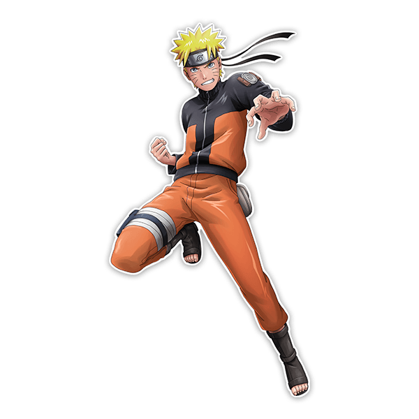 Adesivi per Bambini: Naruto Pronto per il Combattimento