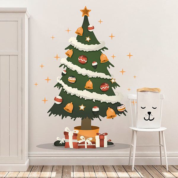 Adesivi Murali: Magico albero di Natale