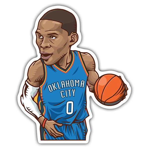 Adesivi per Auto e Moto: NBA - Russell Westbrook All-Star