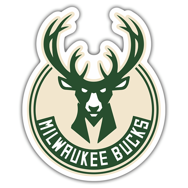 Adesivi per Auto e Moto: NBA - Milwaukee Bucks Scudo