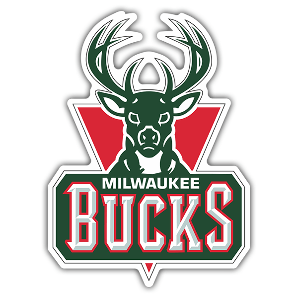Adesivi per Auto e Moto: NBA - Milwaukee Bucks vecchio scudo