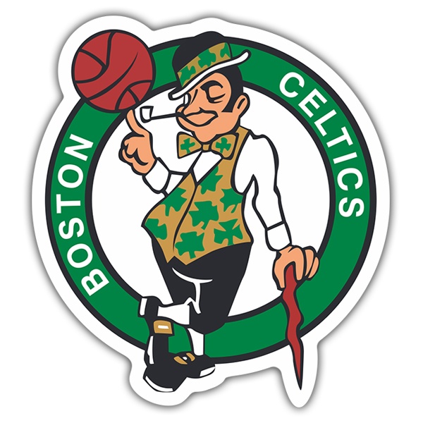 Adesivi per Auto e Moto: NBA - Boston Celtics scudo