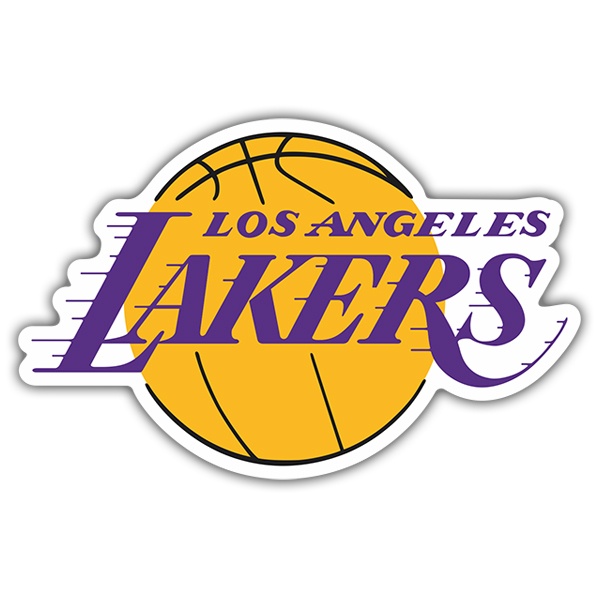 Adesivi per Auto e Moto: NBA - Los Angeles Lakers scudo