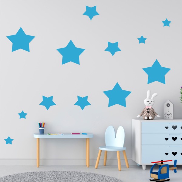 Adesivi con sole e stelle <br /> Stickers pareti