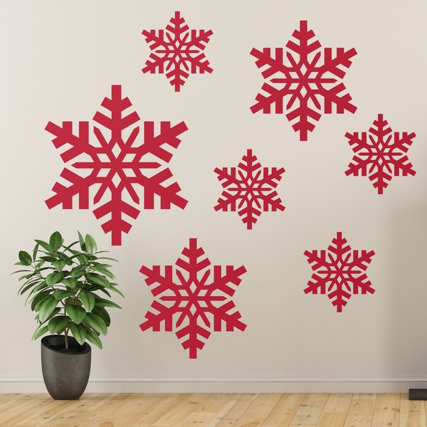 Adesivi Murali: Kit 7 stelle di Natale