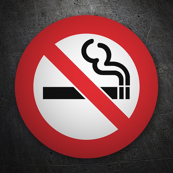 Adesivi per Auto e Moto: No fumar 6