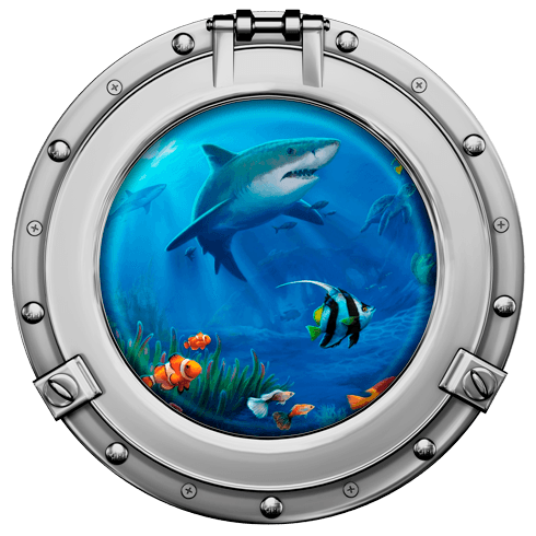 Adesivi Murali: Squali e pesci