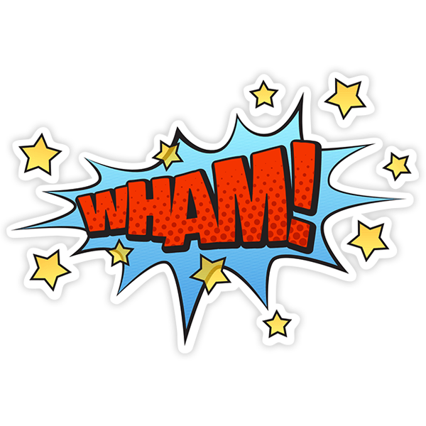 Adesivi per Auto e Moto: WHAM! Rosso