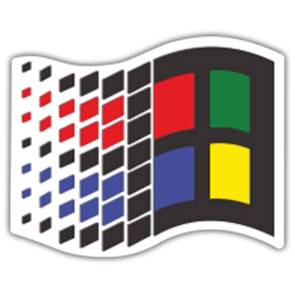 Adesivi per Auto e Moto: Microsoft Windows 95
