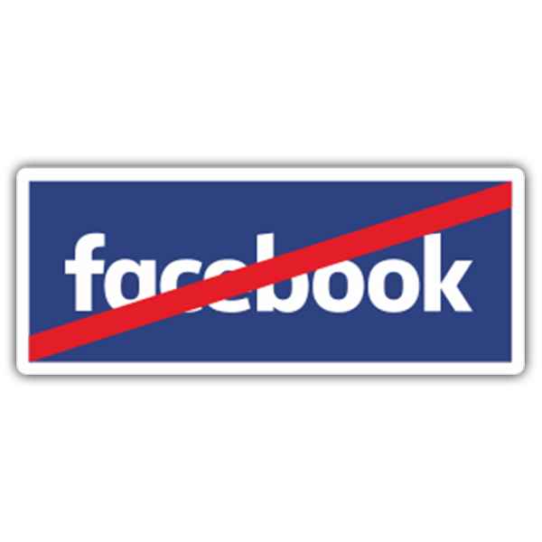 Adesivi per Auto e Moto: Vietato Facebook