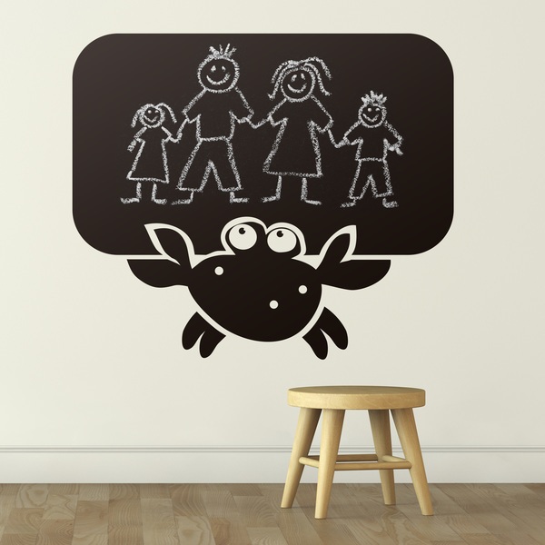 Adesivi per Bambini: Lavagna granchio
