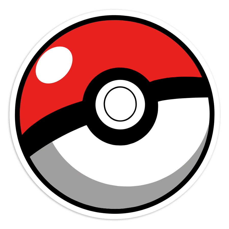 Adesivi per Auto e Moto: Pokéball classica Pokémon