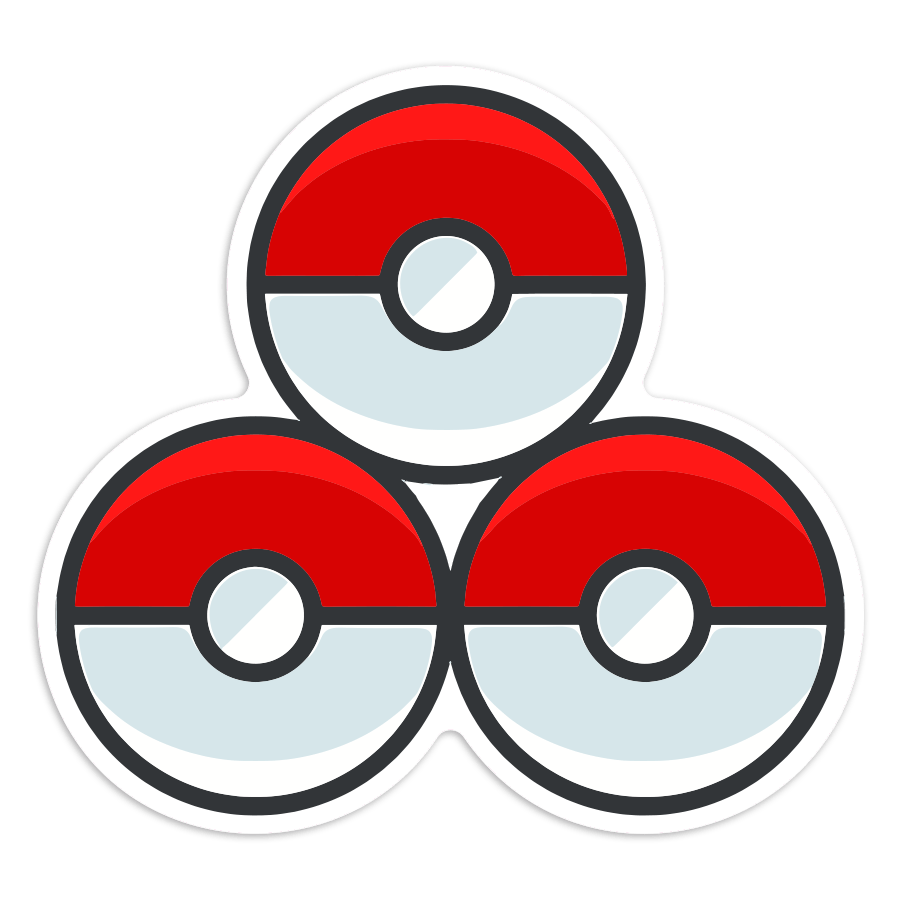 Adesivi per Auto e Moto: Pokeballs raggruppate Pokémon