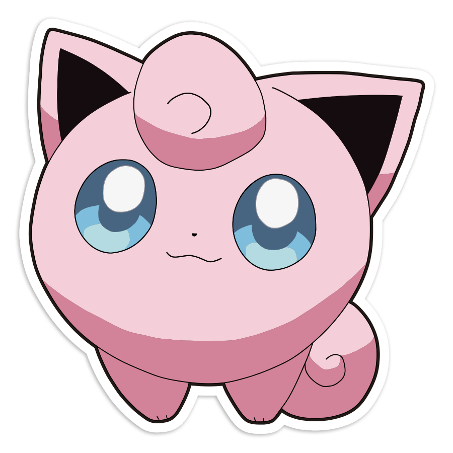 Adesivi per Auto e Moto: Jigglypuff Pokémon