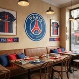 Adesivi Murali: Stemma di Paris Saint Germain 14