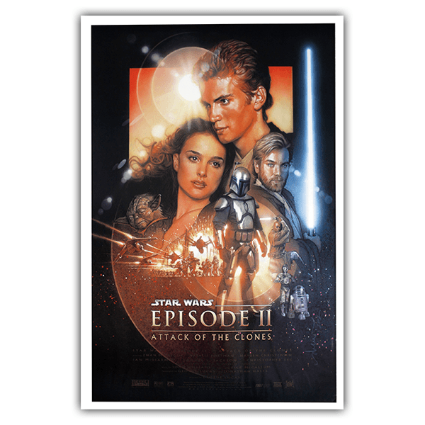 Adesivi Murali: Poster adesivo Star Wars Episodio II
