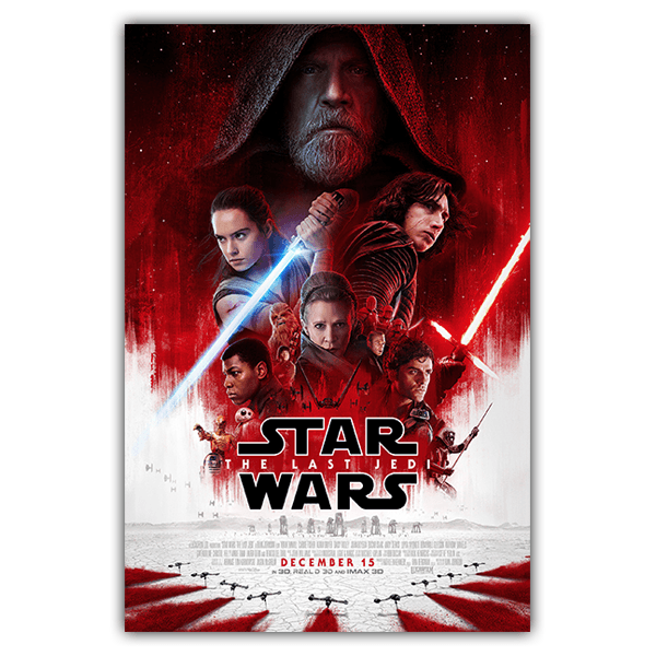 Adesivi Murali: Poster adesivo Star Wars The last Jedi