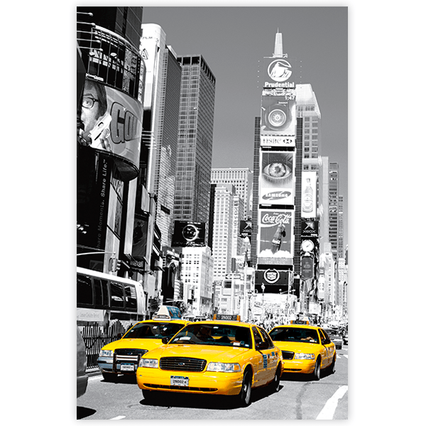 Adesivi Murali: Poster adesivo Taxi in Times Square