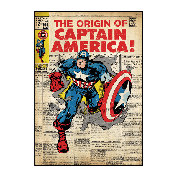 Adesivi Murali: Capitan America