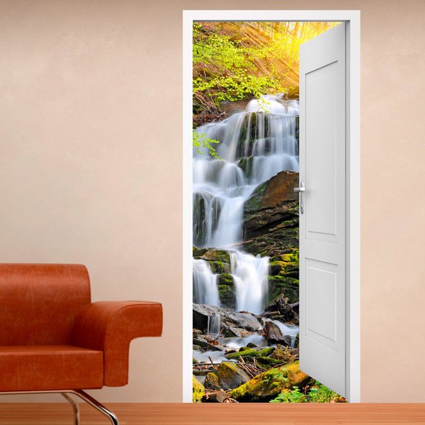Fotomurali : Porta aperta cascata