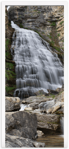 Adesivi Murali: Porta Cascata e pietre