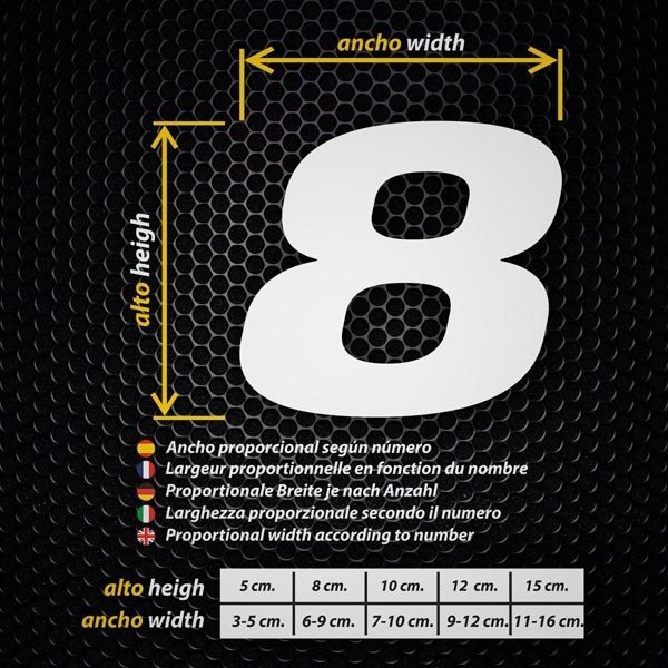 Adesivi per Auto e Moto: Numeri Eurostar