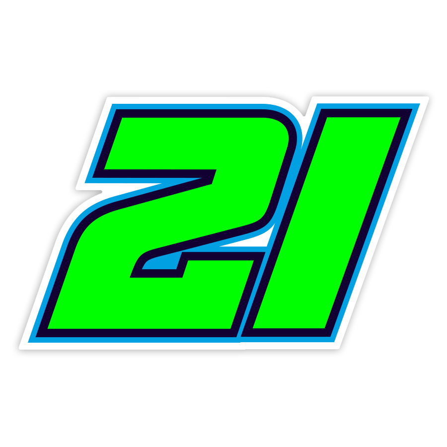 Adesivi per Auto e Moto: Franco Morbidelli Numero 21 MotoGP