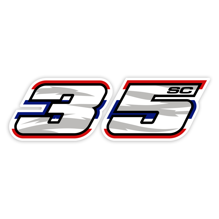 Adesivi per Auto e Moto: Somkiat Chantra Numero 35 MotoGP