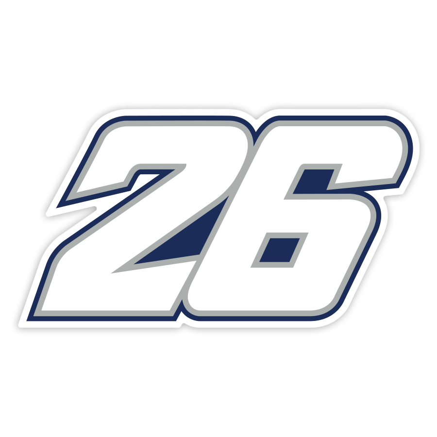 Adesivi per Auto e Moto: Numero 26 MotoGP Dani Pedrosa