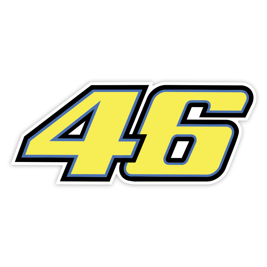 Adesivi per Auto e Moto: Numero 46 MotoGP Valentino Rossi