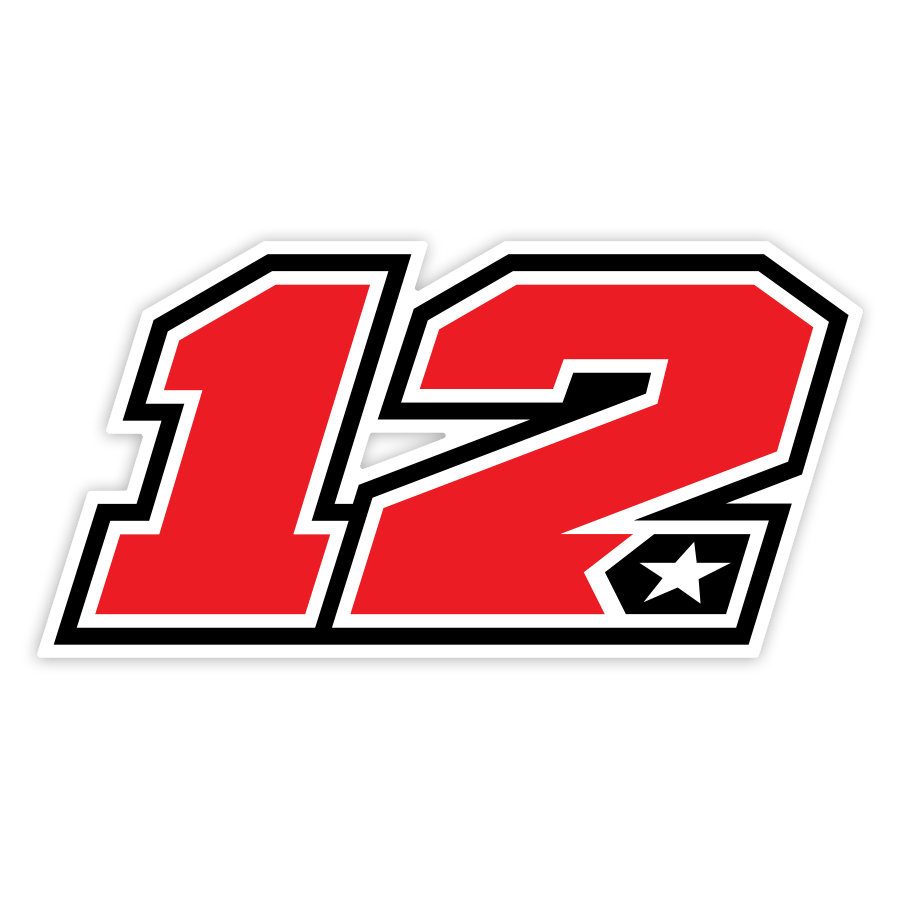 Adesivi per Auto e Moto: Numero 12 MotoGP Maverick Viñales