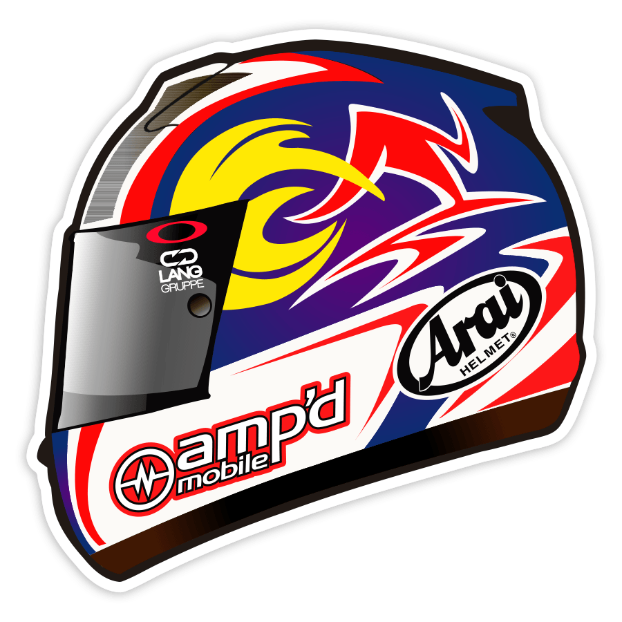 Adesivi per Auto e Moto: Casco MotoGP Nicky Hayden