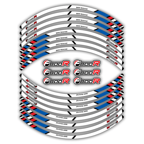 Adesivi per Auto e Moto: Kit adesivo ruote Strisce  BMW F800R