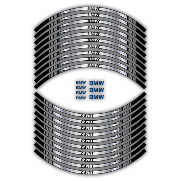 Adesivi per Auto e Moto: Kit adesivo ruote Strisce BMW S1000RR